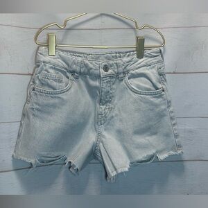 Zara Light Gray Denim Girls Shorts Size 10